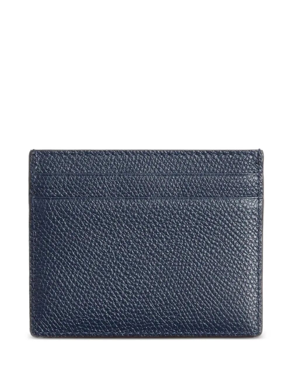 Valentino Garavani Men Vlogo Signature Garnet Calfskin Card Holder VALENTINO GARAVANI