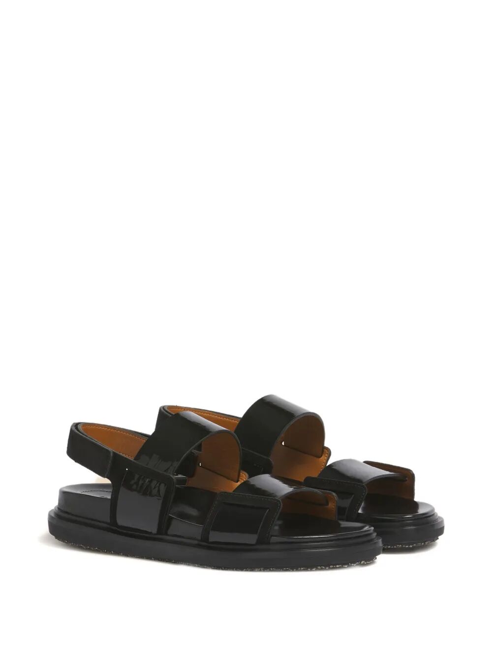 Marni Women Fussbett Double-Strap Leather Sandals MARNI