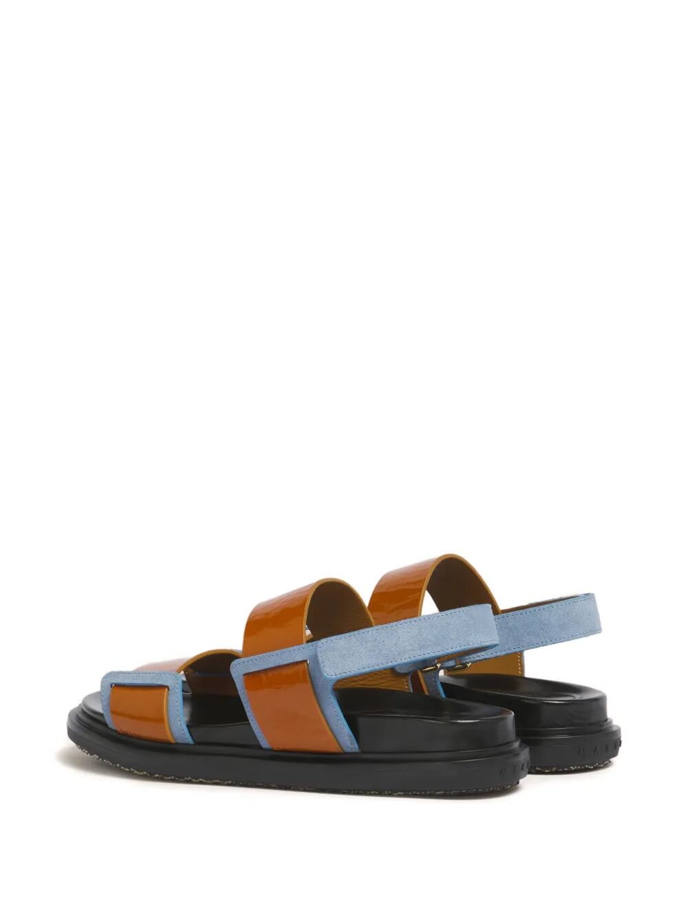 Marni Women Fussbett Double-Strap Leather Sandals MARNI