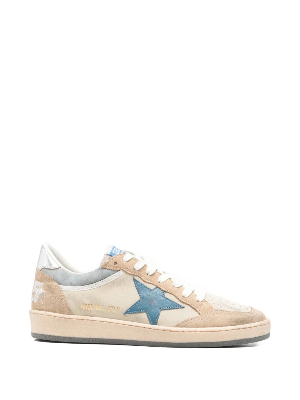 Golden Goose Women Ball Star Two-Tone Suede Sneakers With Laminated Leather Star GOLDEN GOOSE