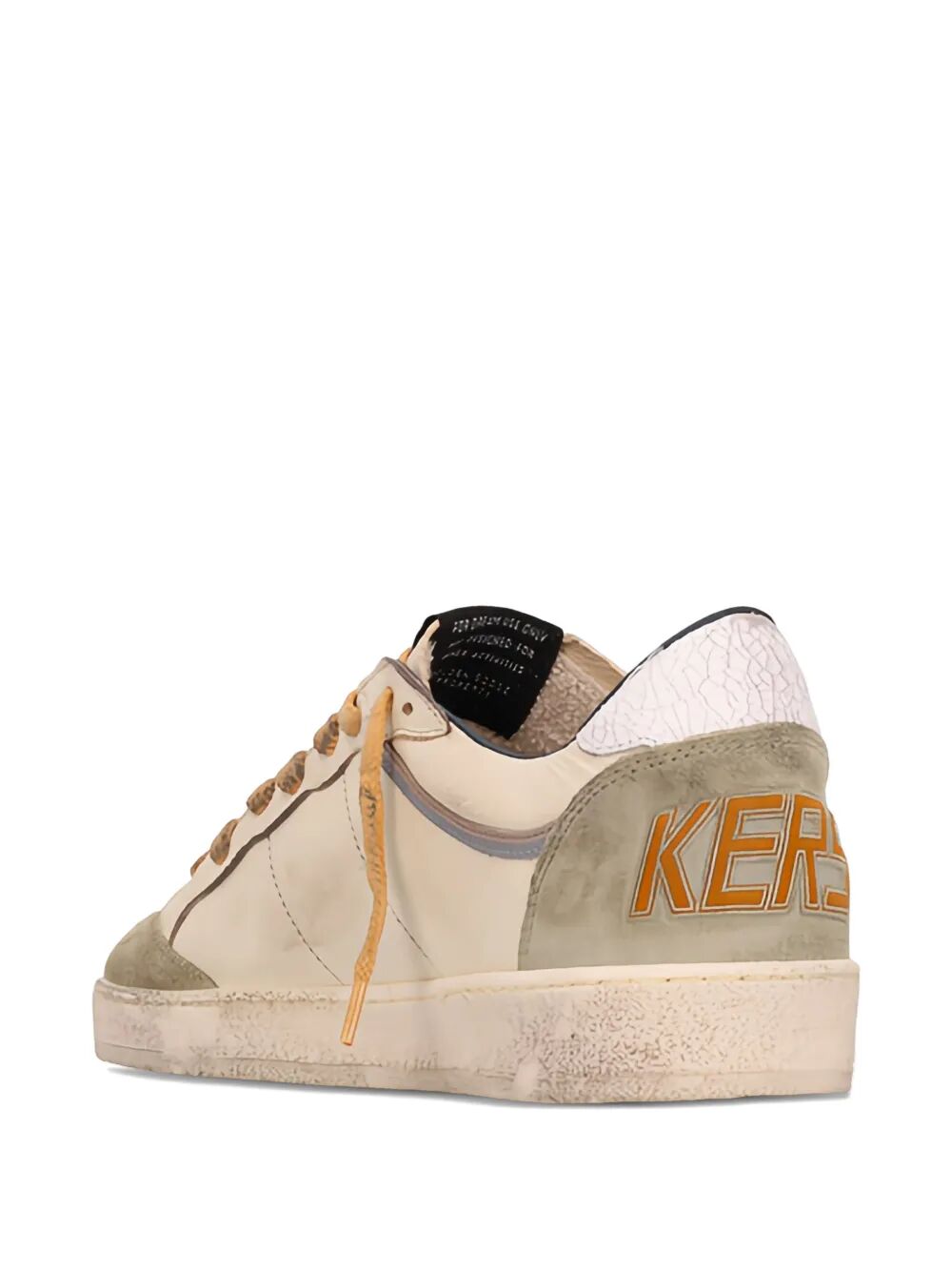 Golden Goose Men Ball Star Nappa Leather Sneakers With Suede Inserts And Crack Leather Star And Heel Tab GOLDEN GOOSE