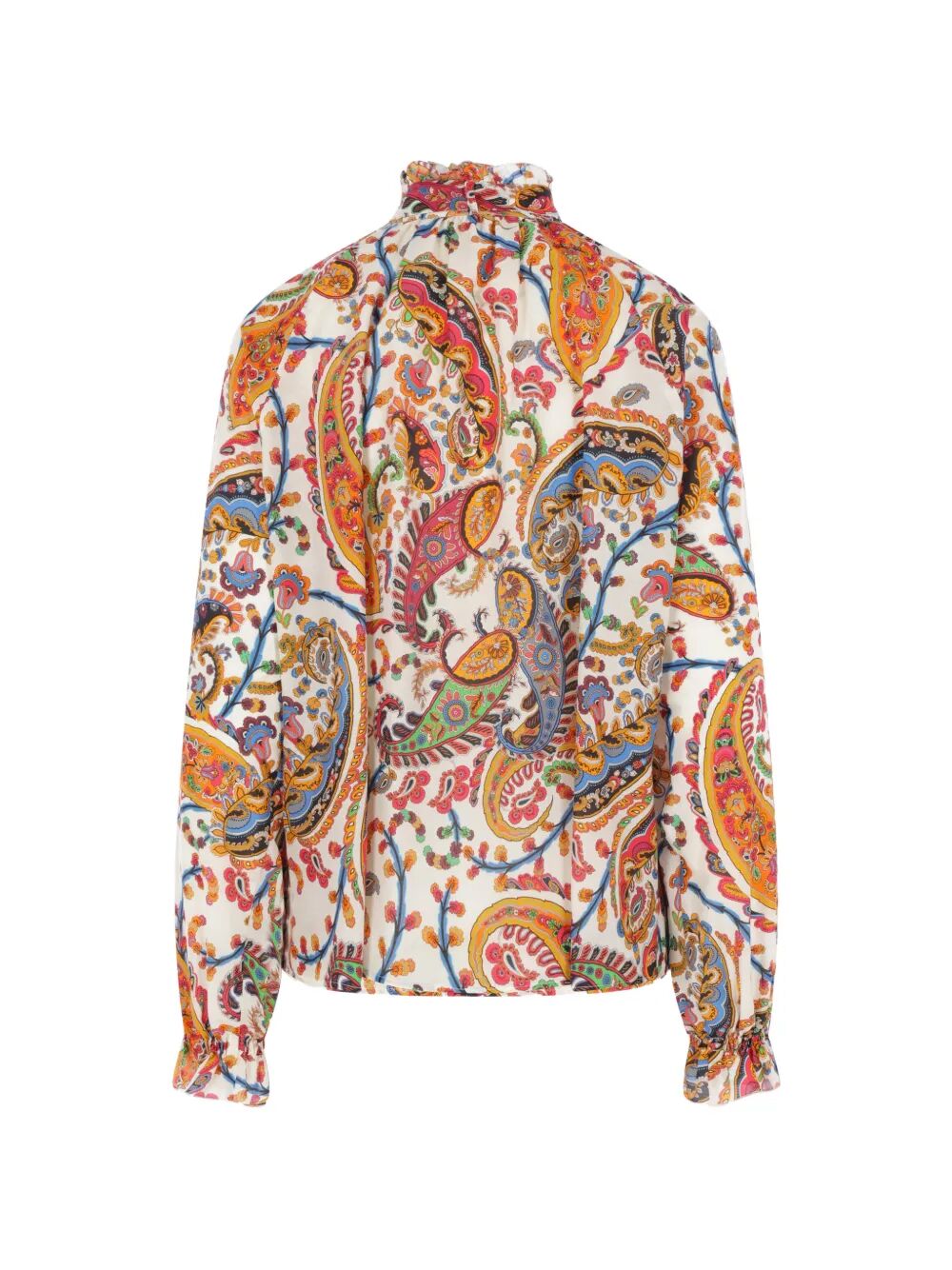 Etro Women Paisley-Print Tie-Neck Silk Blend Blouse ETRO