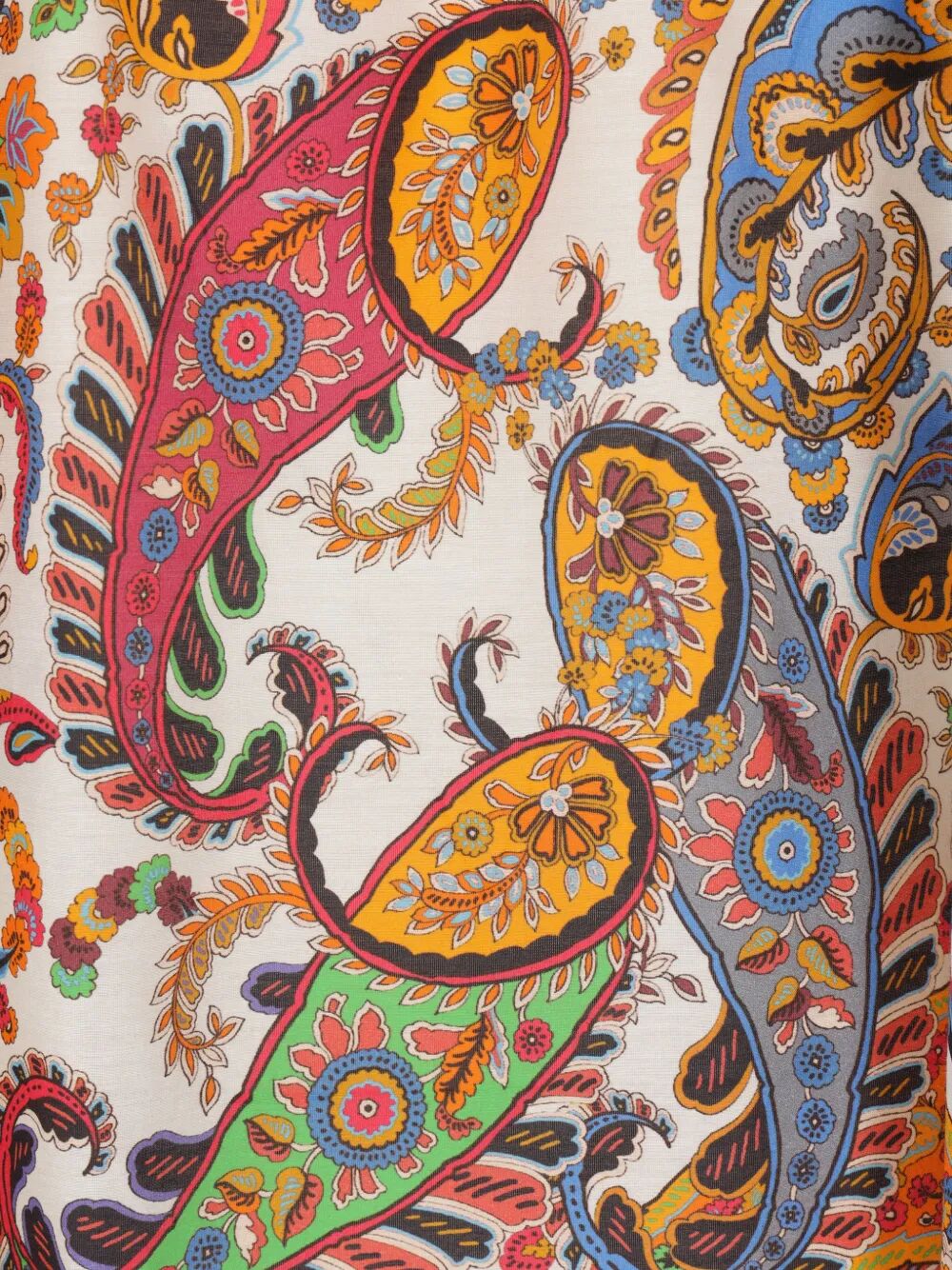Etro Women Paisley-Print Tie-Neck Silk Blend Blouse ETRO