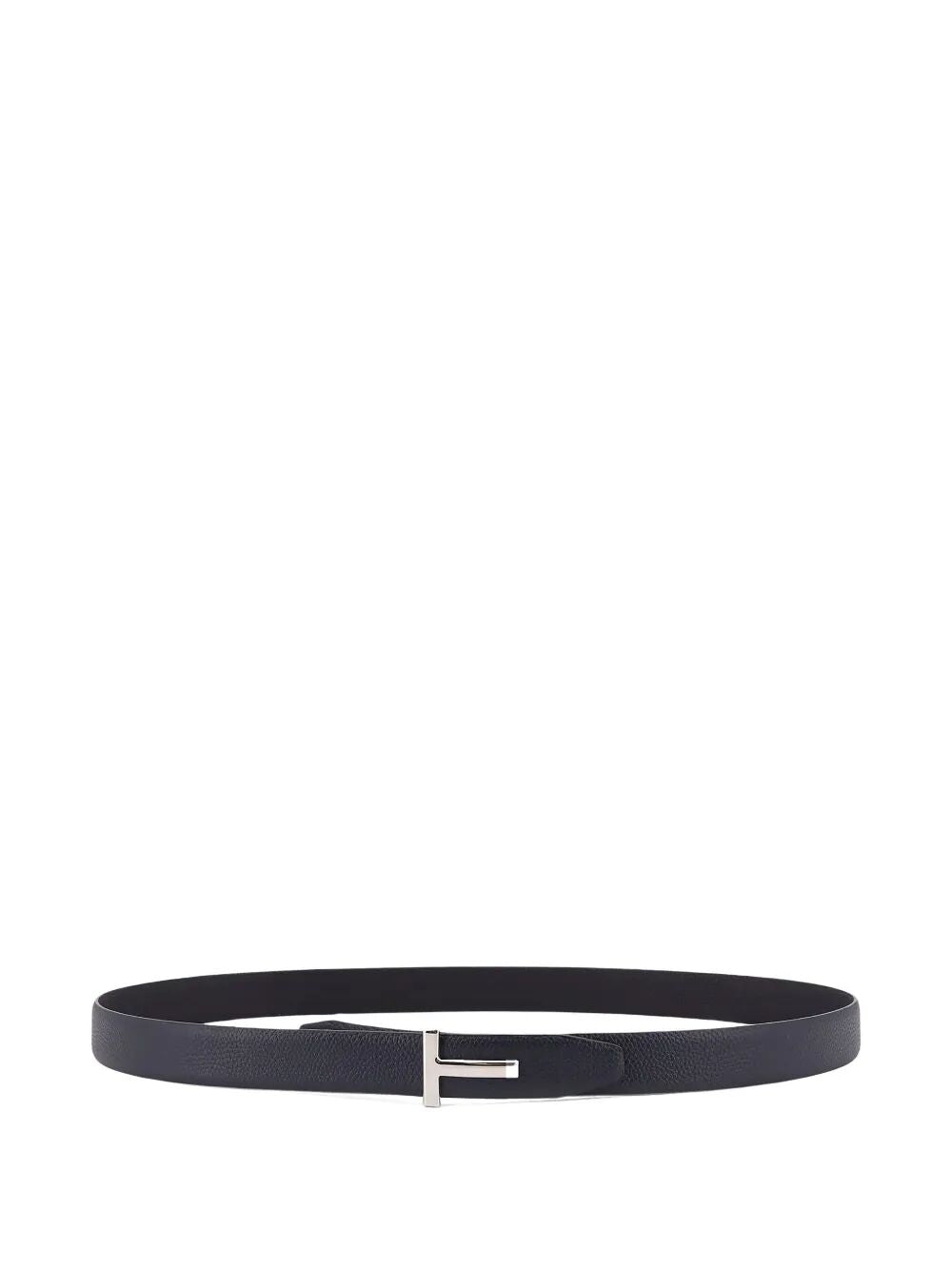 Tom Ford Men T-Buckle Two-Tone Grained Leather Belt TOM FORD
