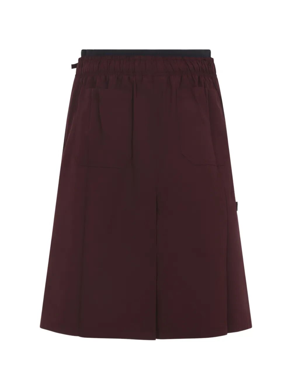 Prada Women Drawstring Poplin Midi Skirt PRADA