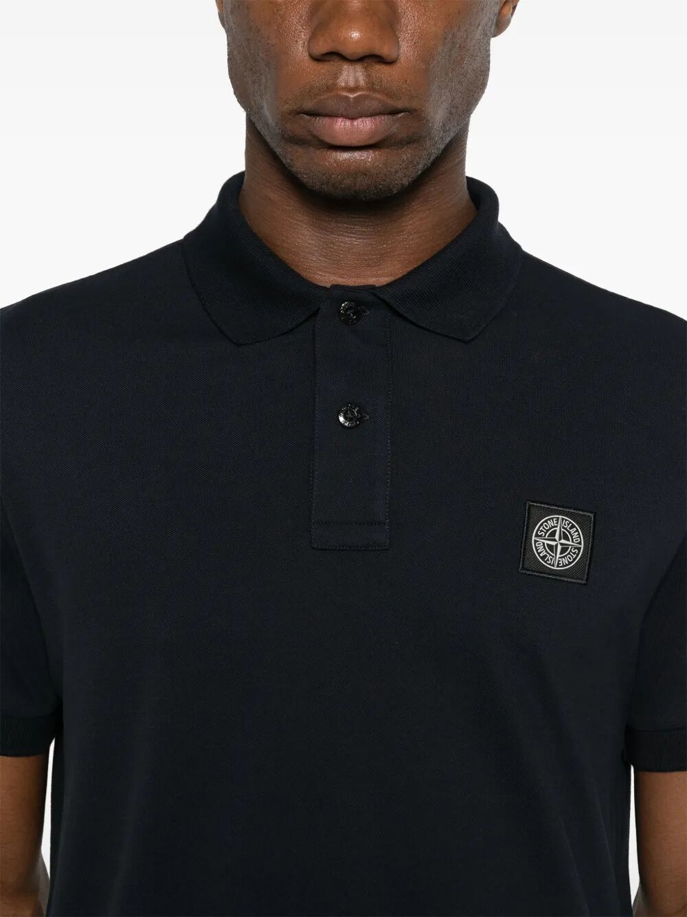 Stone Island Men Slim Fit Cotton Piqué Polo Shirt STONE ISLAND