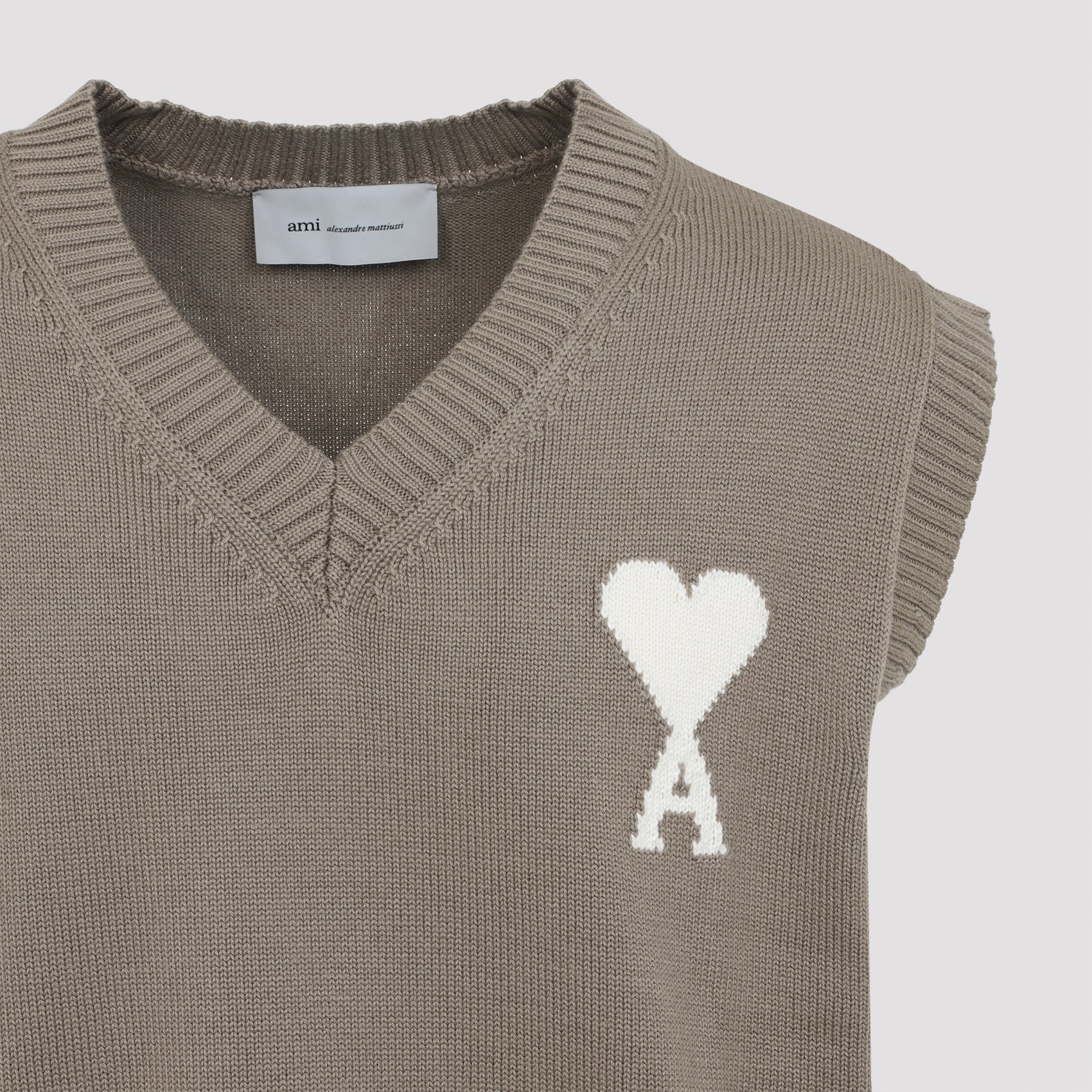 Ami Wool And Cotton Vest Men AMI PARIS