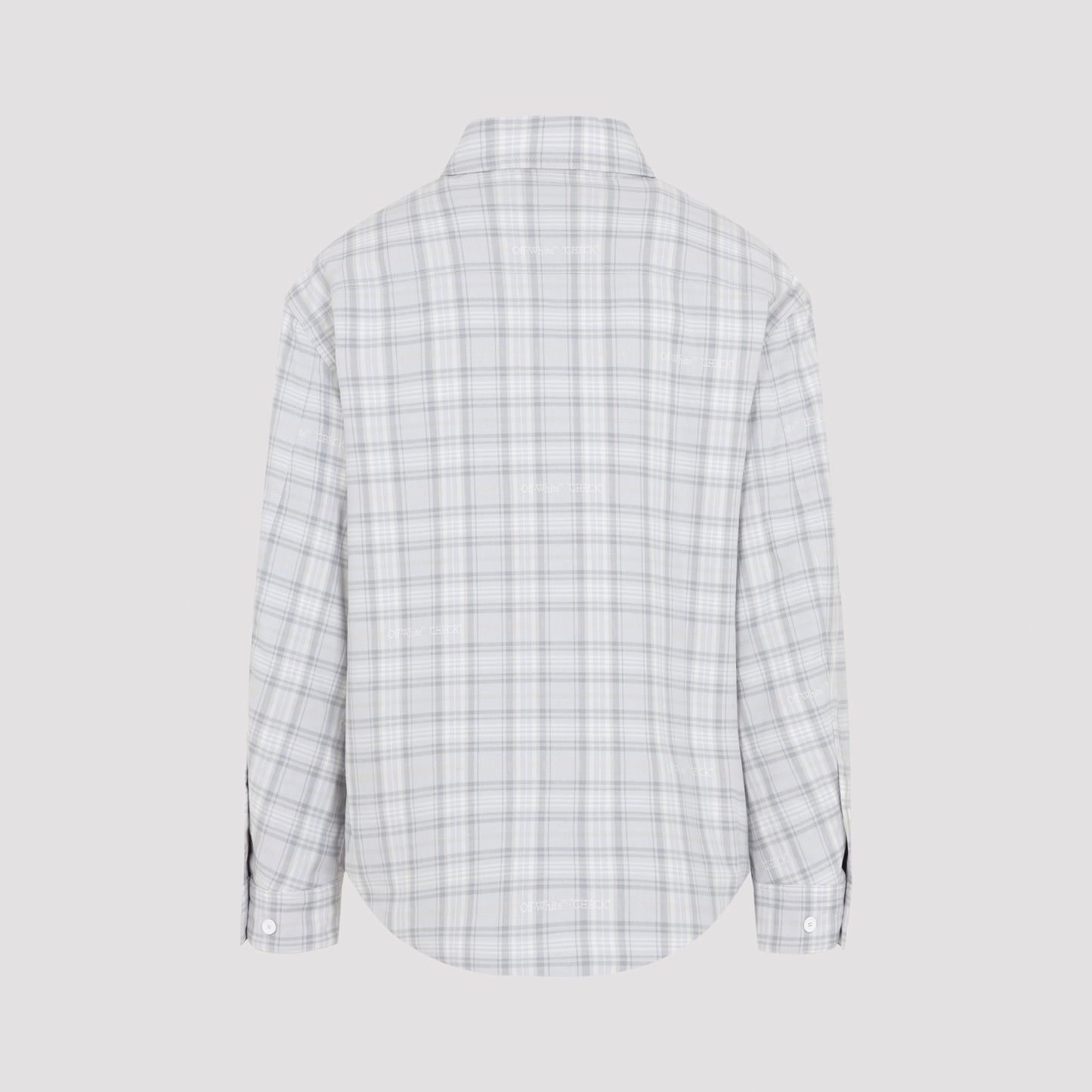 Lbl Check Flannel Padded Overshirt Men OFF-WHITE