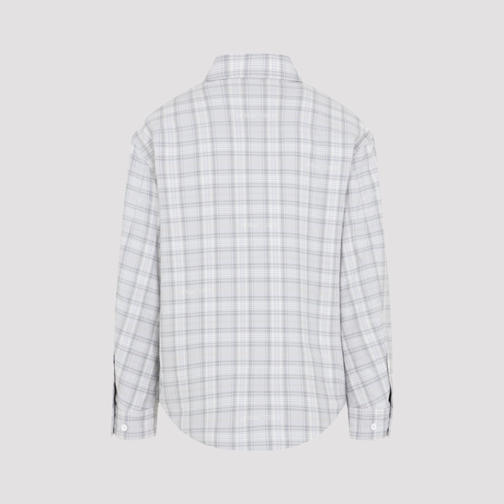 Lbl Check Flannel Padded Overshirt Men OFF-WHITE