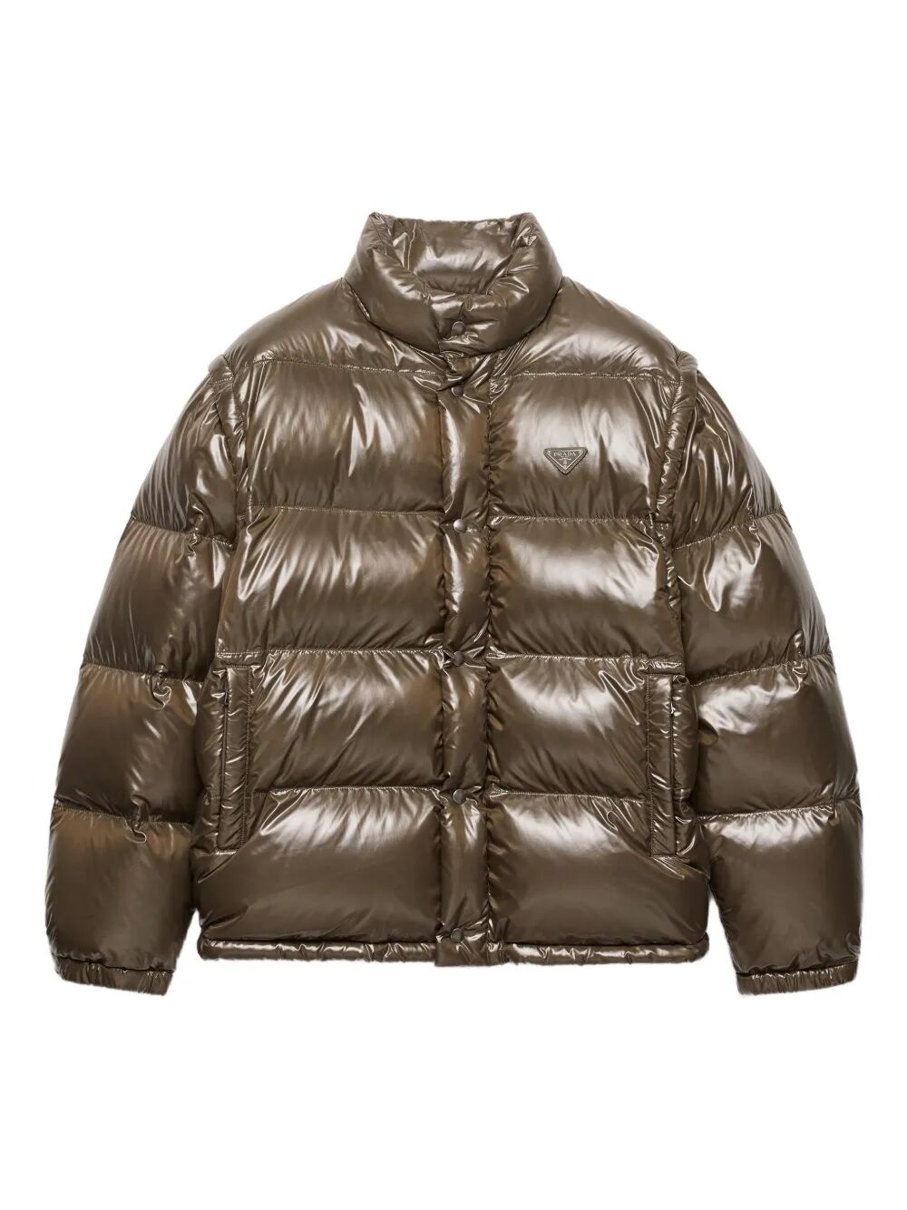 Prada Men Medium-Weight Re-Nylon Down Jacket PRADA