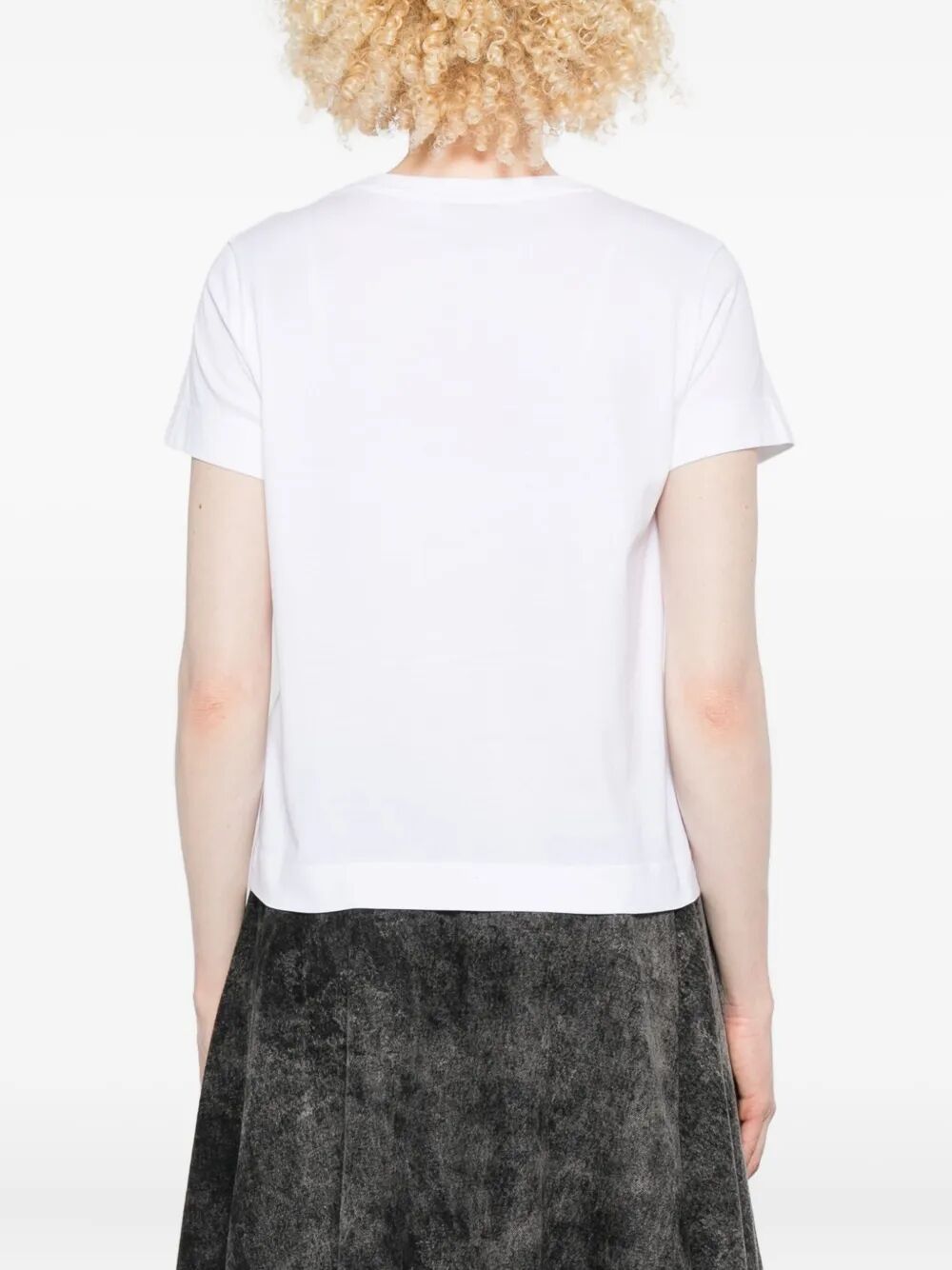 Givenchy Women Cotton T-Shirt With Givenchy Tape Print GIVENCHY