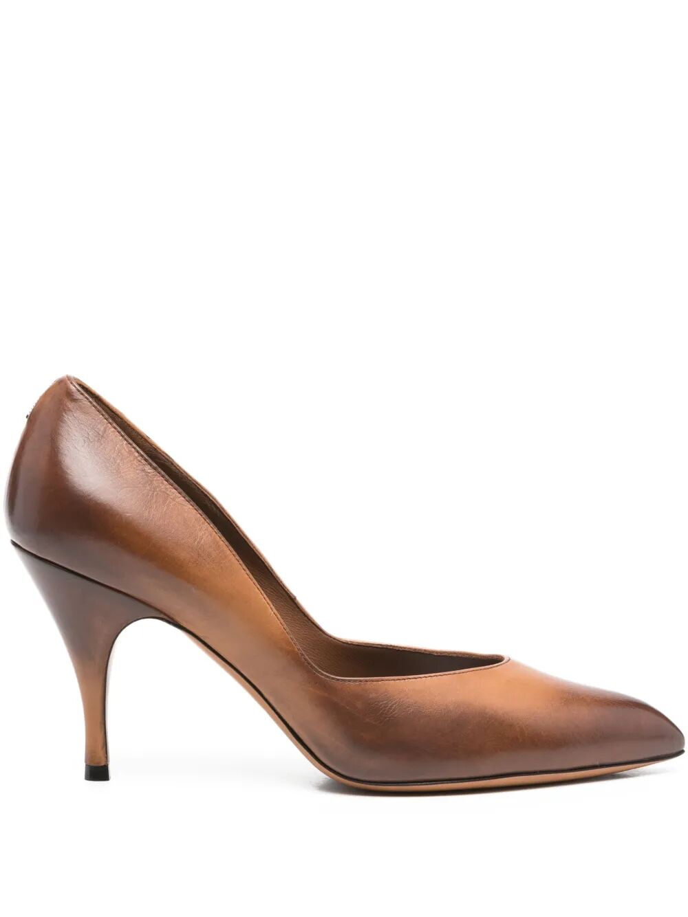 Miu Miu Women Ayers Vintage-Effect Leather Pumps MIU MIU