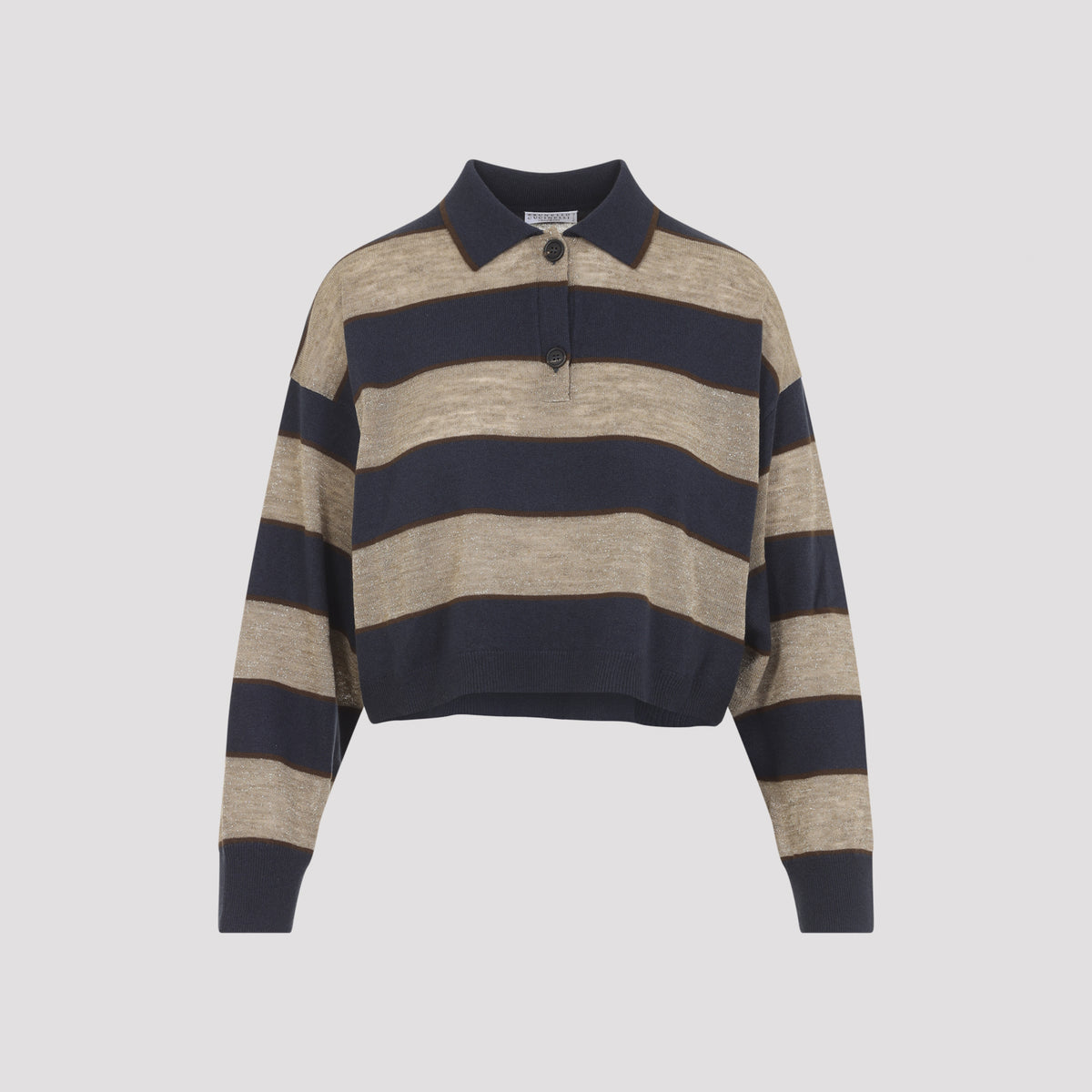 Brunello Cucinelli Jersey Striped Polo Women BRUNELLO CUCINELLI