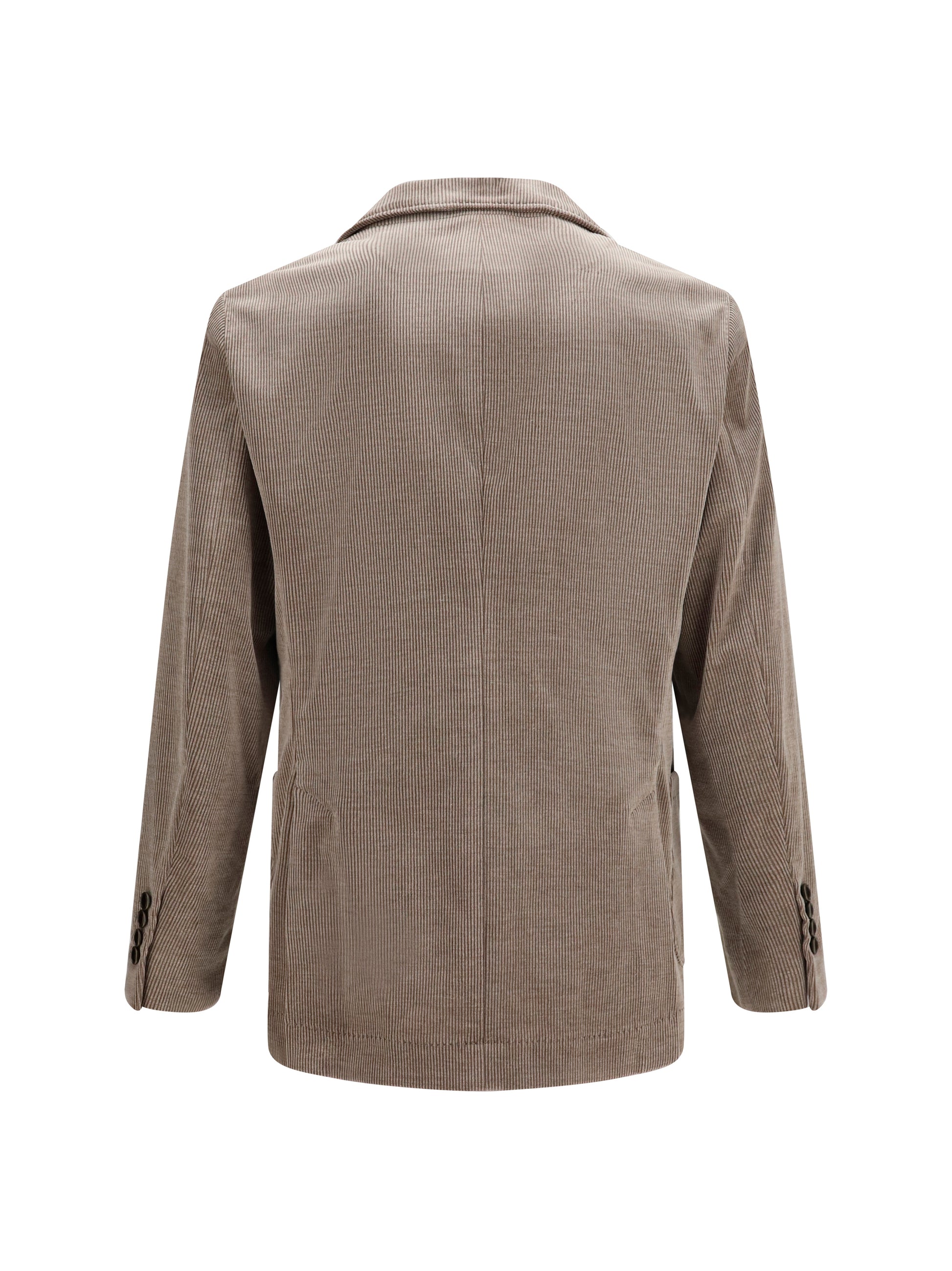 Brunello Cucinelli Men Double-Breasted Corduroy Jacket BRUNELLO CUCINELLI