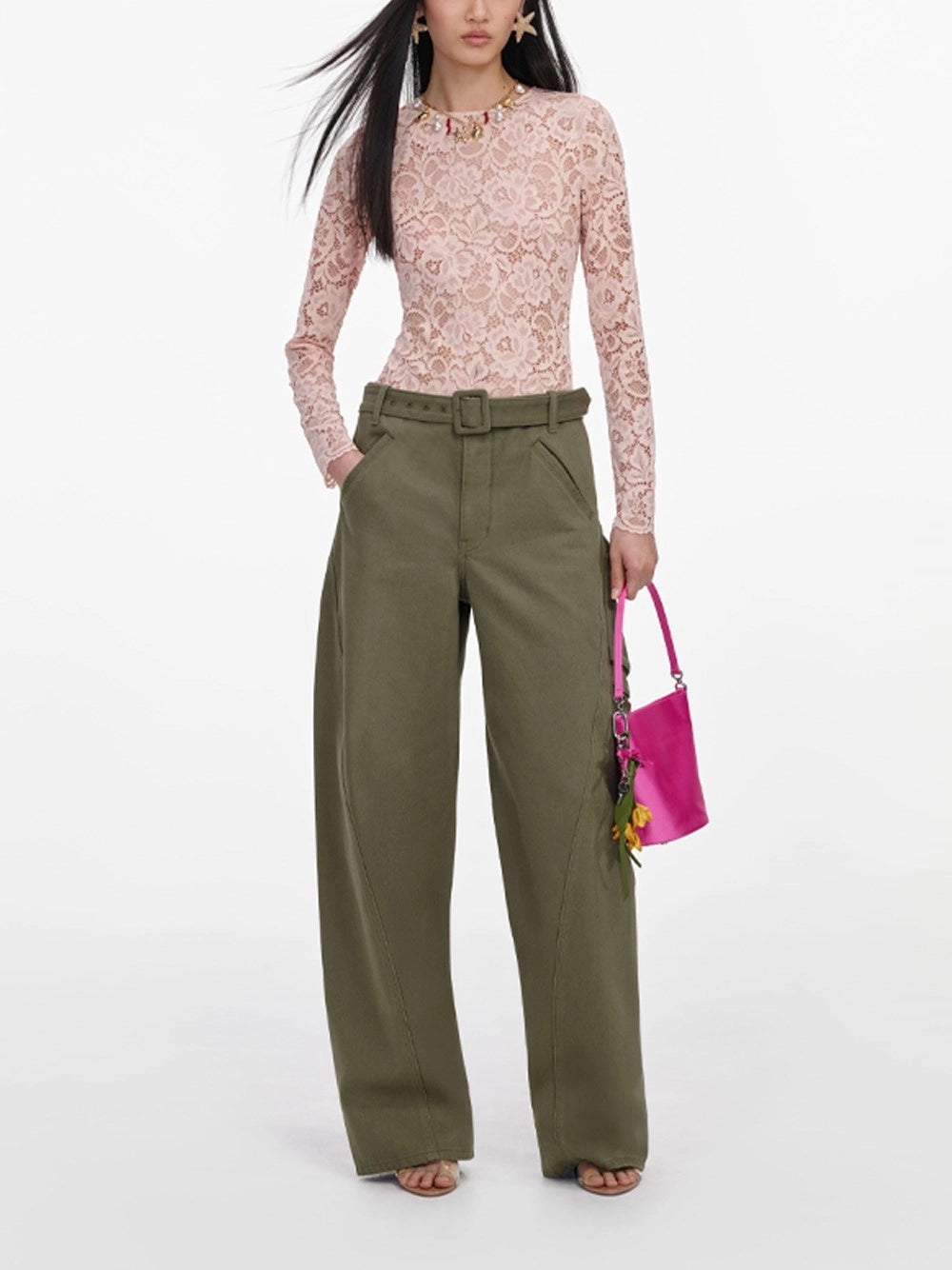 Self-Portrait Women Cargo Jeans SELF-PORTRAIT
