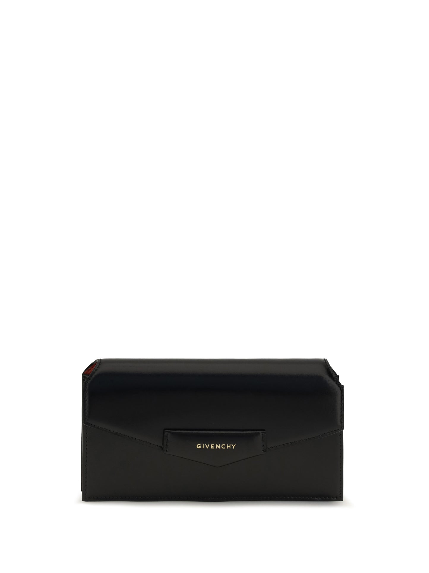 Givenchy Women Antigona Box Leather Pouch With Chain GIVENCHY