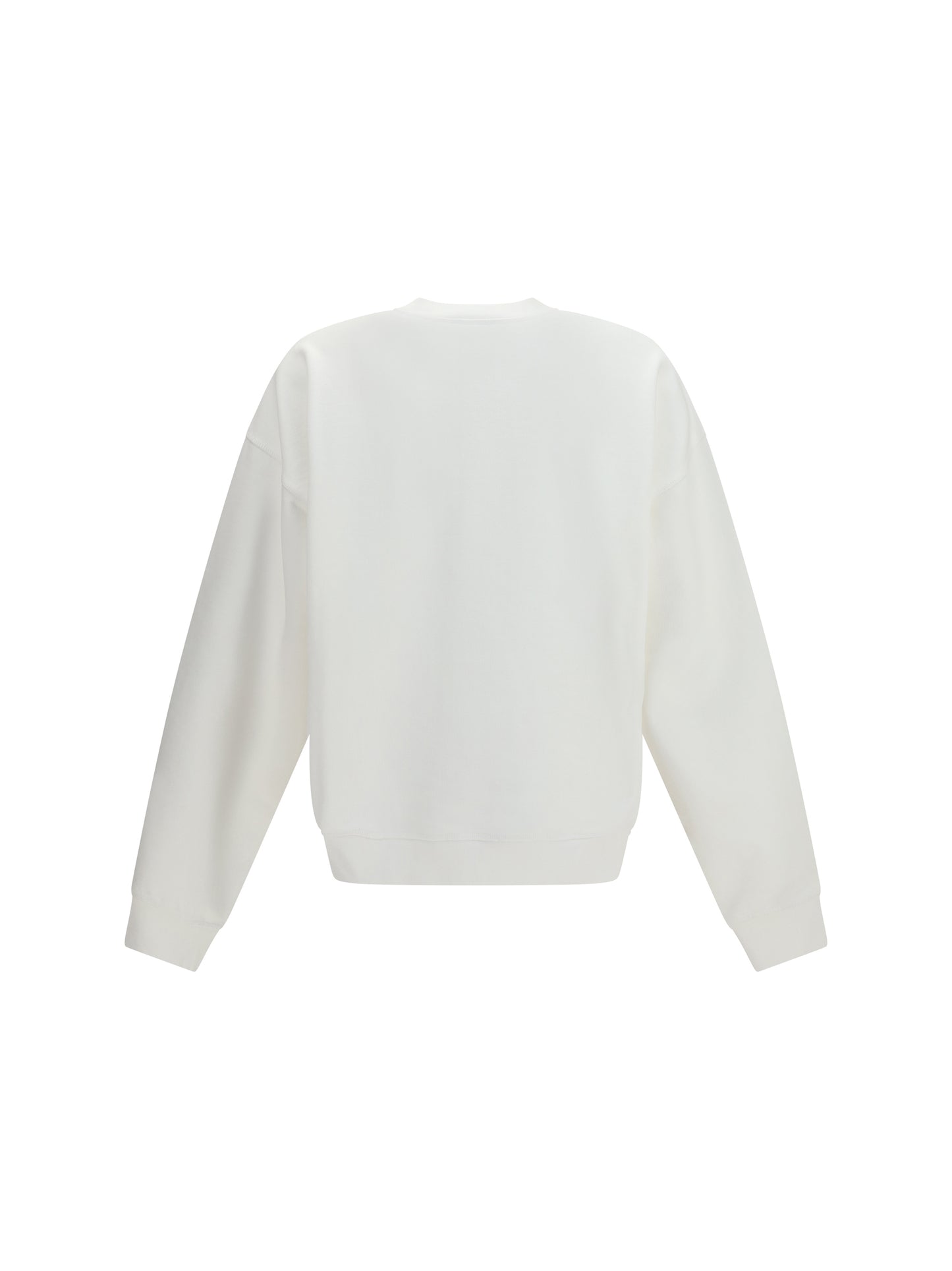 Dsquared2 Men Cotton Crew Neck Sweatshirt With Logo Print DSQUARED2