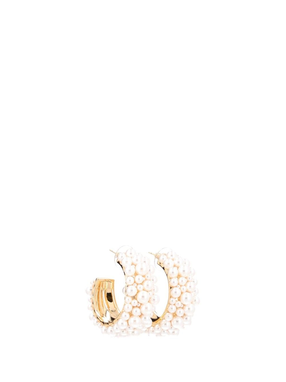 Self-Portrait Women Imitation Pearl Hoop Earrings SELF-PORTRAIT