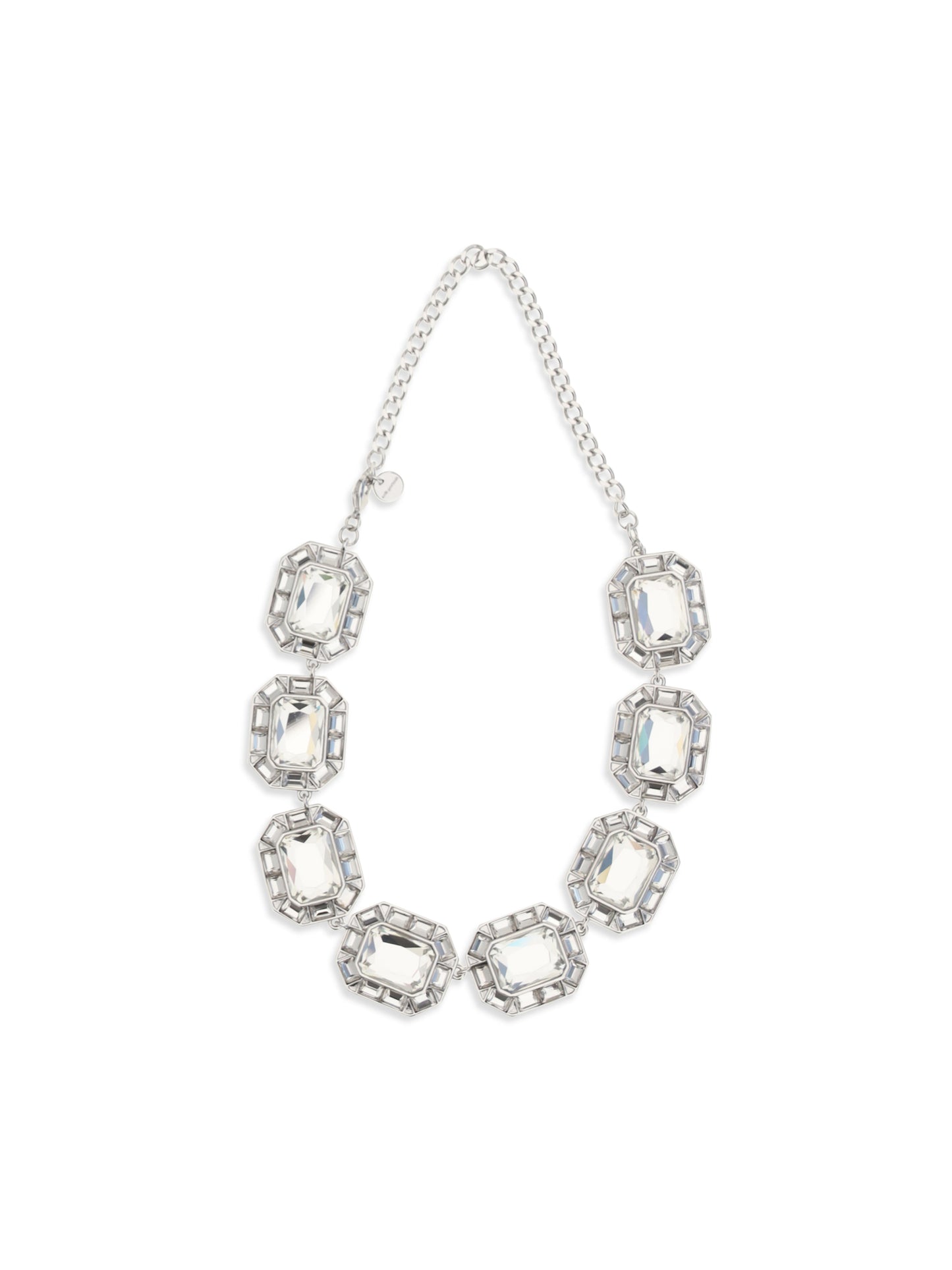 Self-Portrait Women Silver Crystal Necklace SELF-PORTRAIT