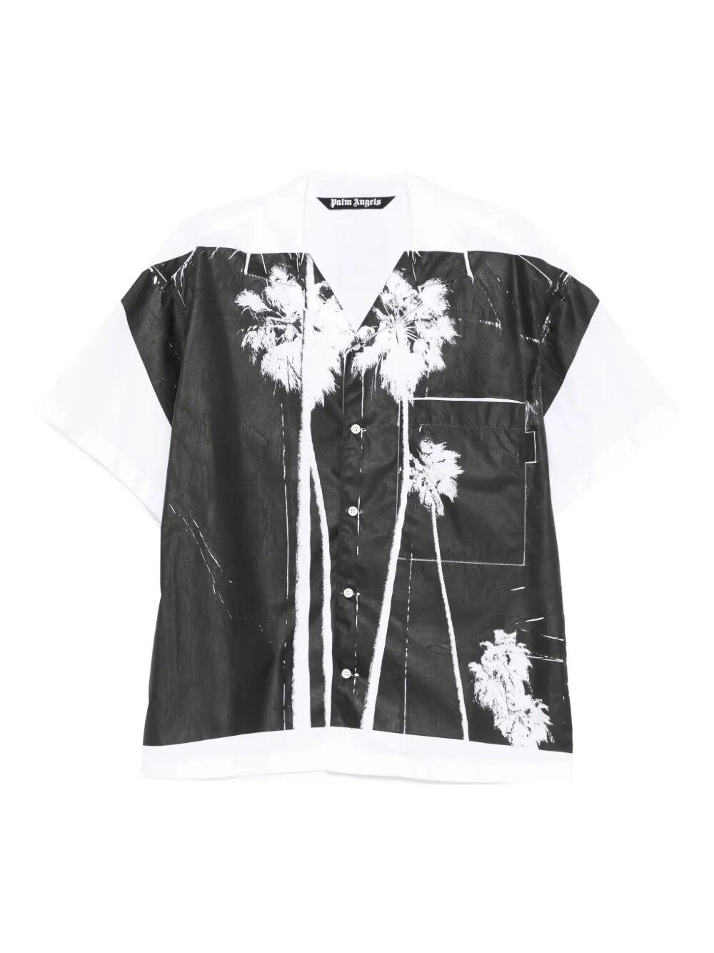 Palm Angels Men `Dec Palm Culture` Bowling Shirt PALM ANGELS