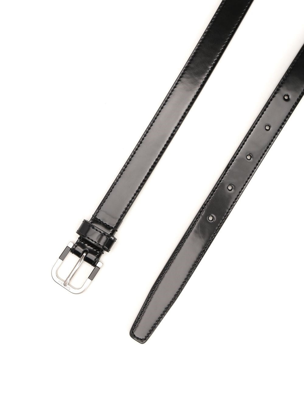 Saint Laurent Men Brushed Leather Belt SAINT LAURENT