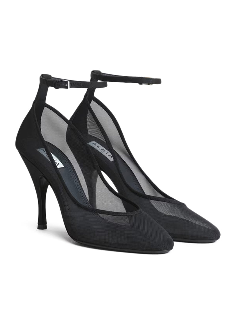 Alaia Women Pumps With Mesh Strips ALAIA