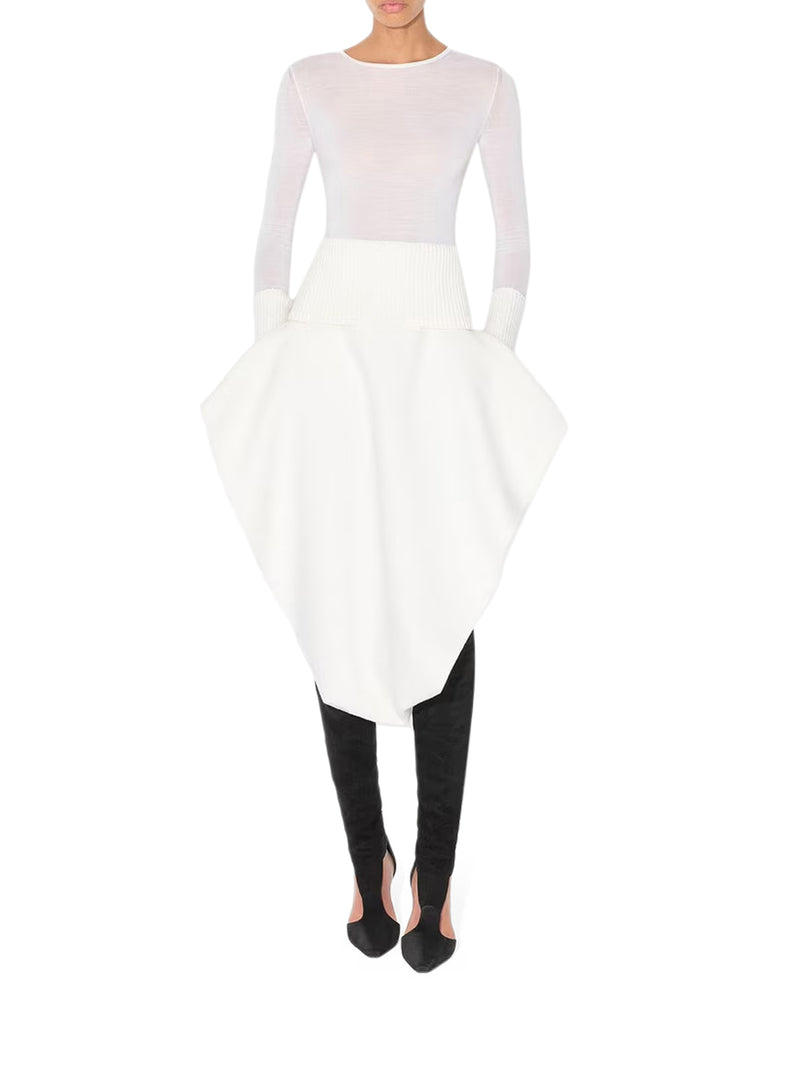 Alaia Women Crewneck Top In Merino Wool ALAIA