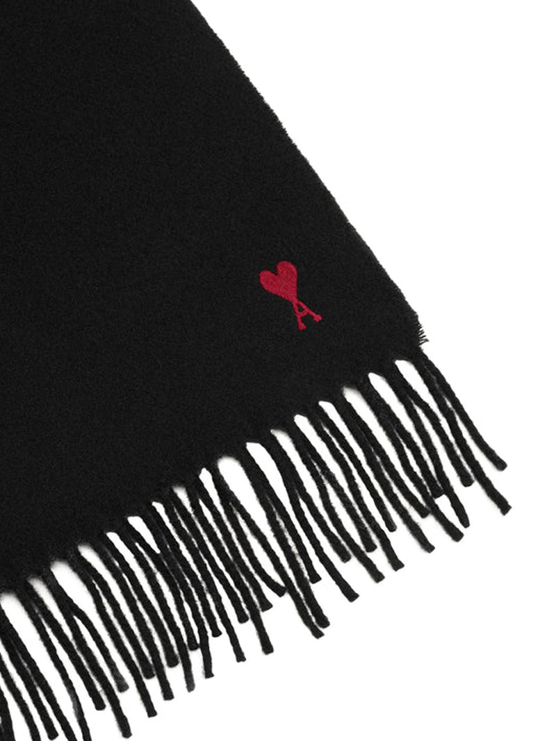 Ami Paris Men Ami De Coeur Scarf In Wool AMI PARIS