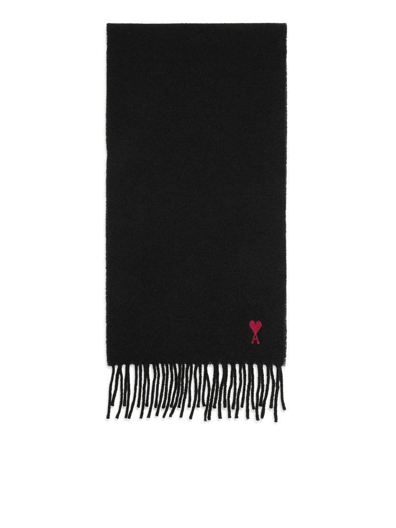 Ami Paris Men Ami De Coeur Scarf In Wool AMI PARIS