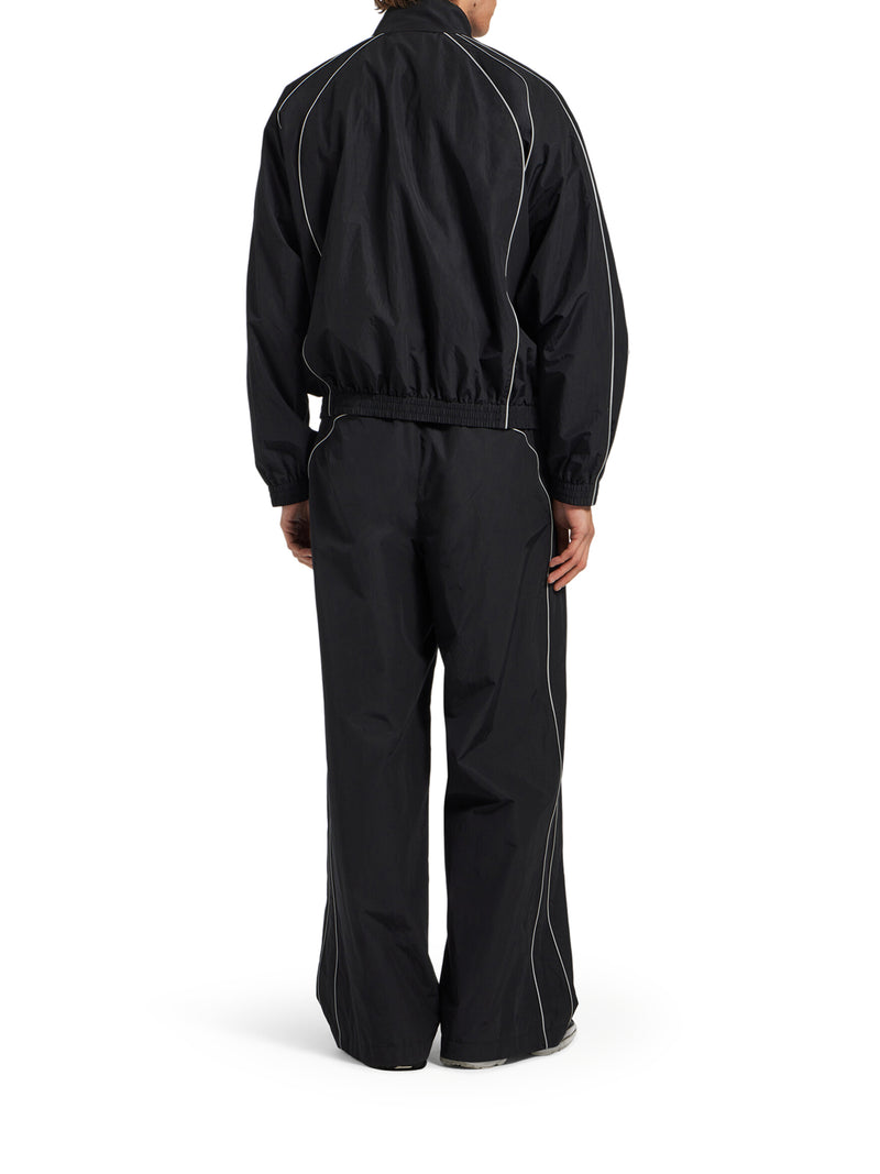 Balenciaga Men Black Technical Cotton Poplin Tracksuit Trousers BALENCIAGA