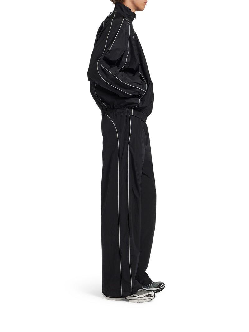 Balenciaga Men Black Technical Cotton Poplin Tracksuit Trousers BALENCIAGA