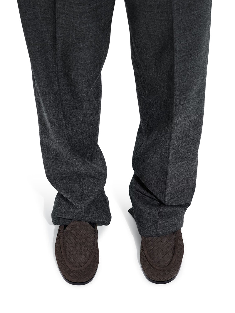 Bottega Veneta Men Silenzio Suede Loafers BOTTEGA VENETA