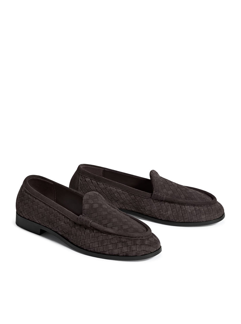 Bottega Veneta Men Silenzio Suede Loafers BOTTEGA VENETA
