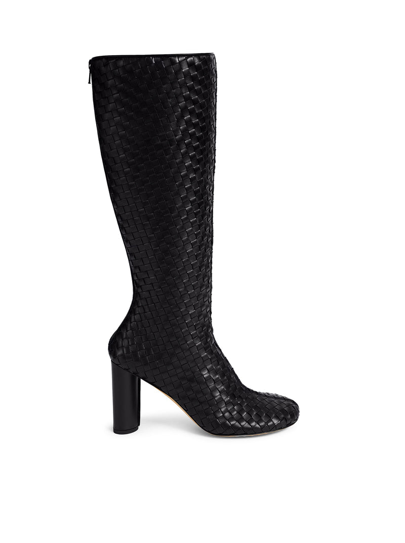 Bottega Veneta Women Cherry Woven Leather Boots BOTTEGA VENETA