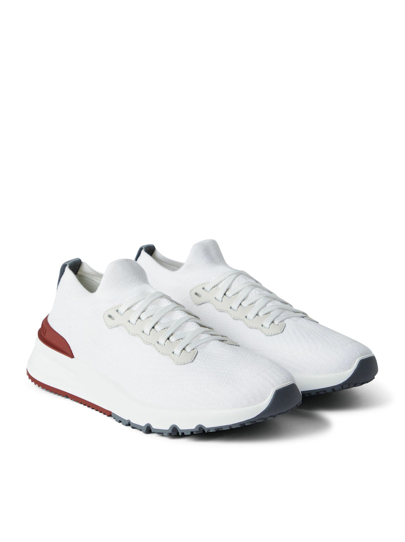 Brunello Cucinelli Men Knitted Low Top Sneakers BRUNELLO CUCINELLI