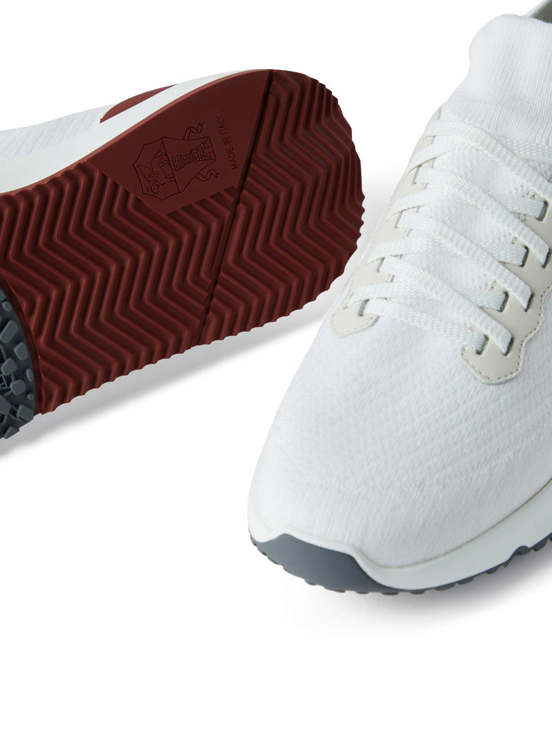 Brunello Cucinelli Men Knitted Low Top Sneakers BRUNELLO CUCINELLI