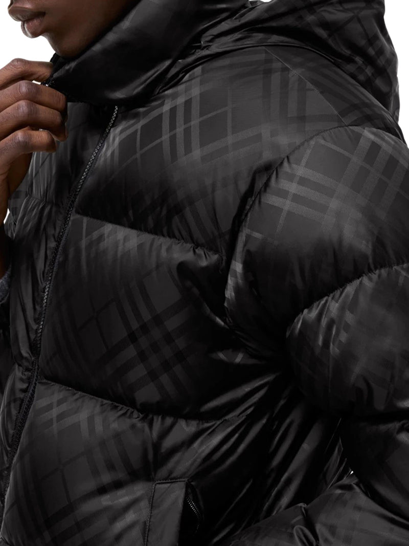 Burberry Men Highlands Nylon Check Down Jacket BURBERRY