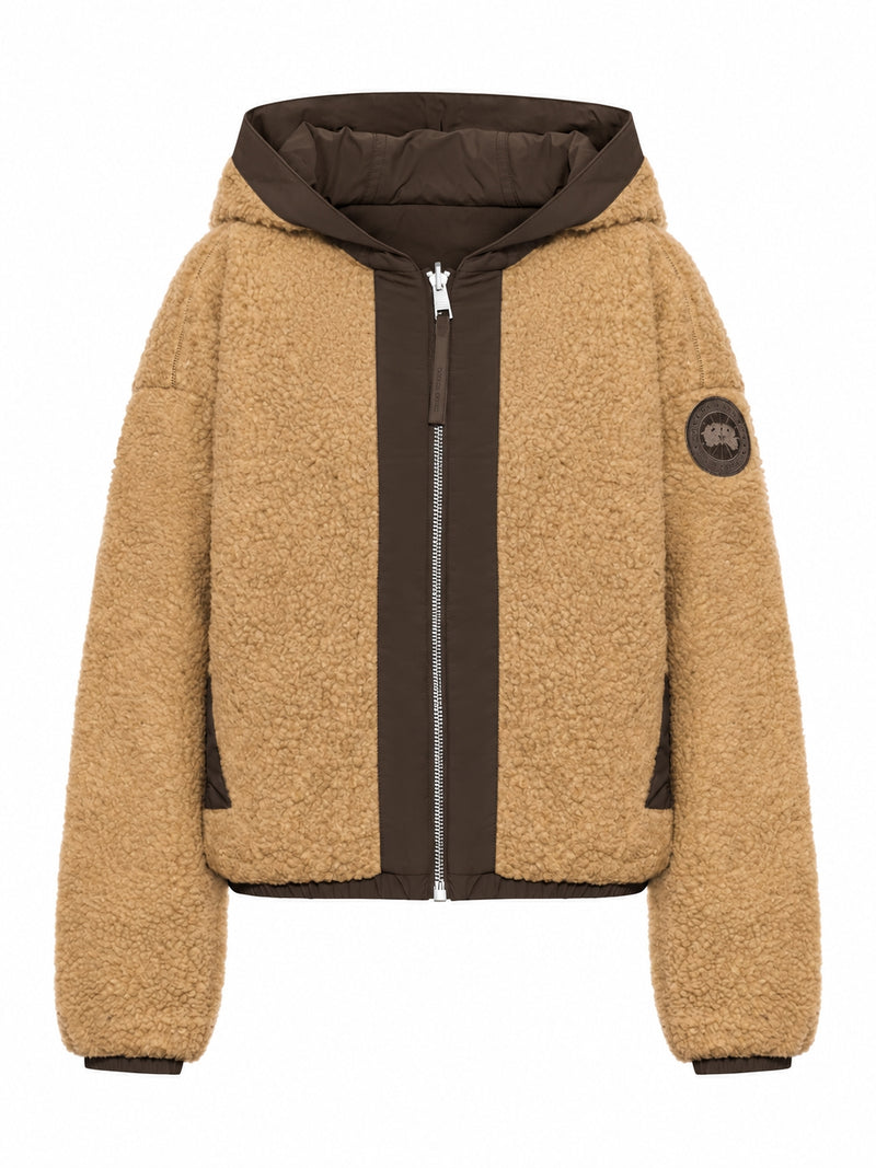 Canada Goose Women Alberni Reversible Fleece Bomber Jacket CANADA GOOSE
