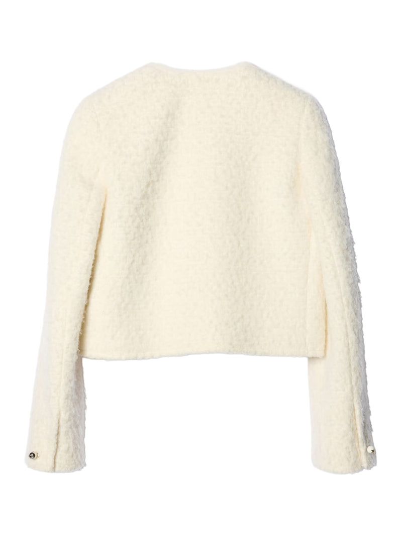 Celine Women Icon Jacket In Natté Cashmere And Wool CELINE