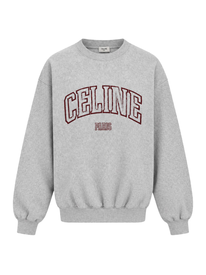 Celine Women Celine Paris Logo Crewneck Sweatshirt CELINE