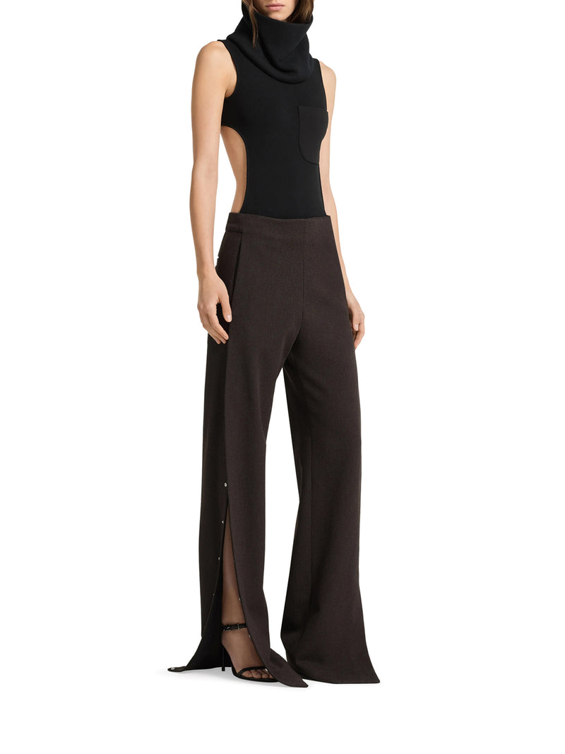 Courreges Women High-Neck Knit Bodysuit With Cut-Out COURREGES