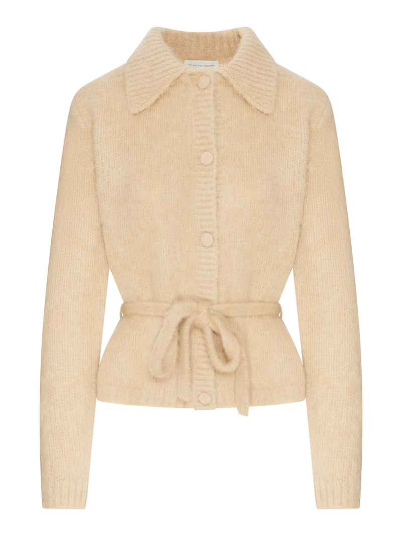 Dries Van Noten Women Wool-Blend Cardigan With Belt DRIES VAN NOTEN