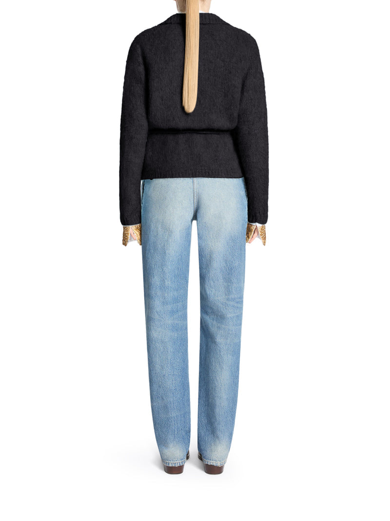 Dries Van Noten Women Wool-Blend Cardigan With Belt DRIES VAN NOTEN