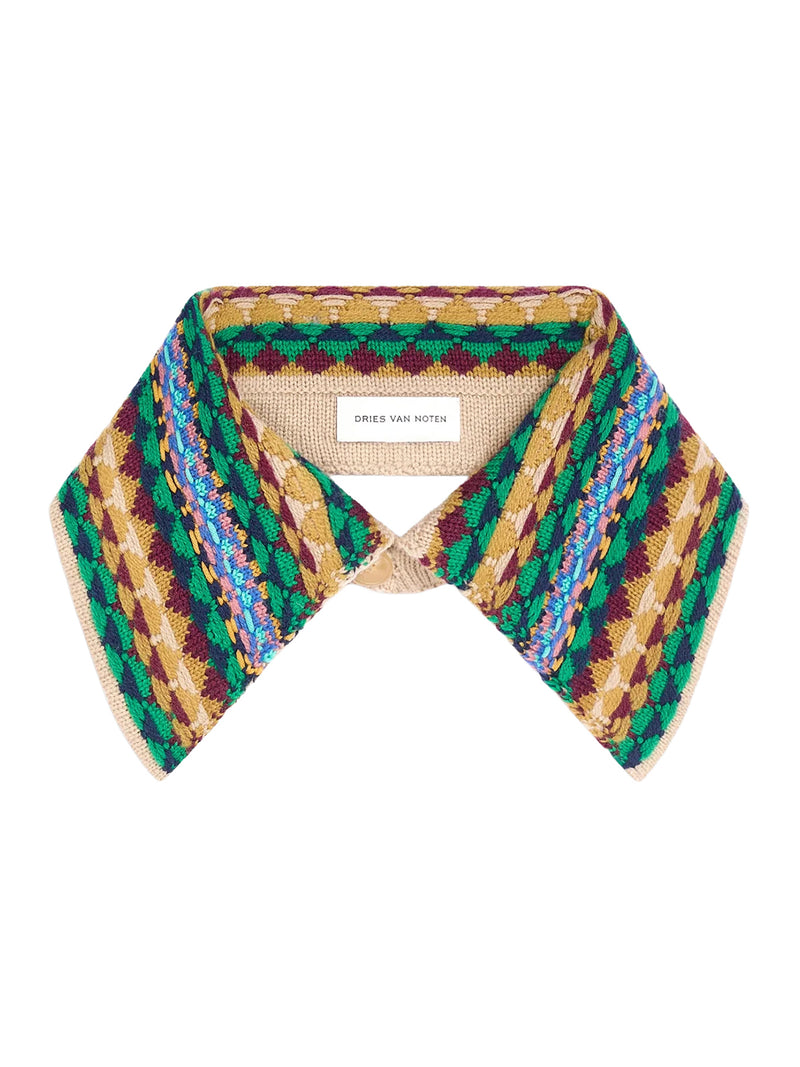 Dries Van Noten Women Jacquard Wool Collar DRIES VAN NOTEN
