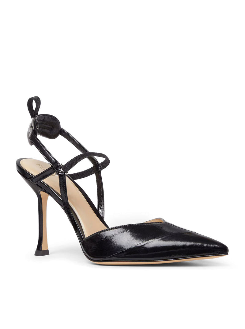 Fendi Women Very Colibrì Black Missina High Heel Slingback FENDI
