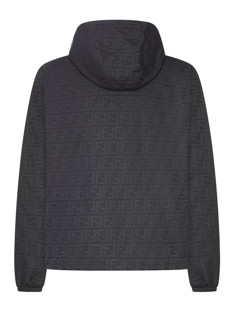 Fendi Men Nylon Blouson With Ff Motif FENDI