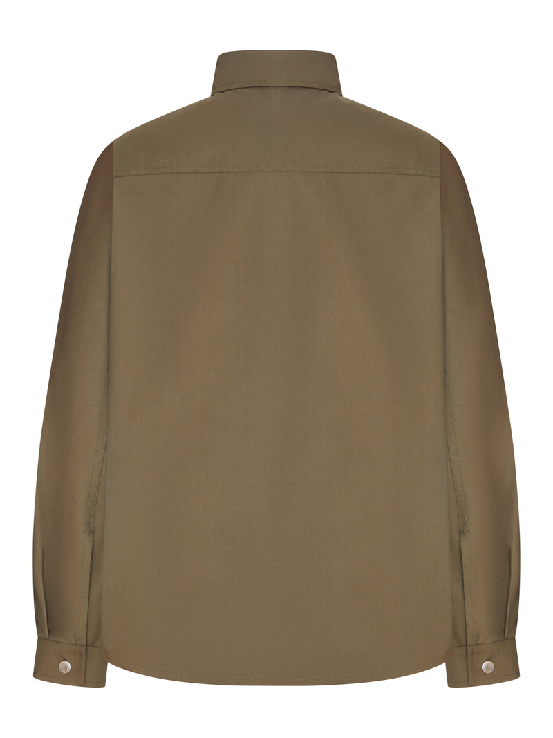 Fendi Men Overshirt With Ff Motif Lining FENDI
