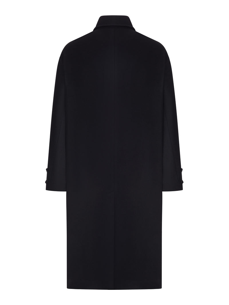 Giorgio Armani Men Long Black Coat With Buttons GIORGIO ARMANI
