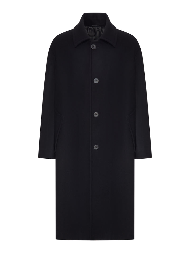 Giorgio Armani Men Long Black Coat With Buttons GIORGIO ARMANI