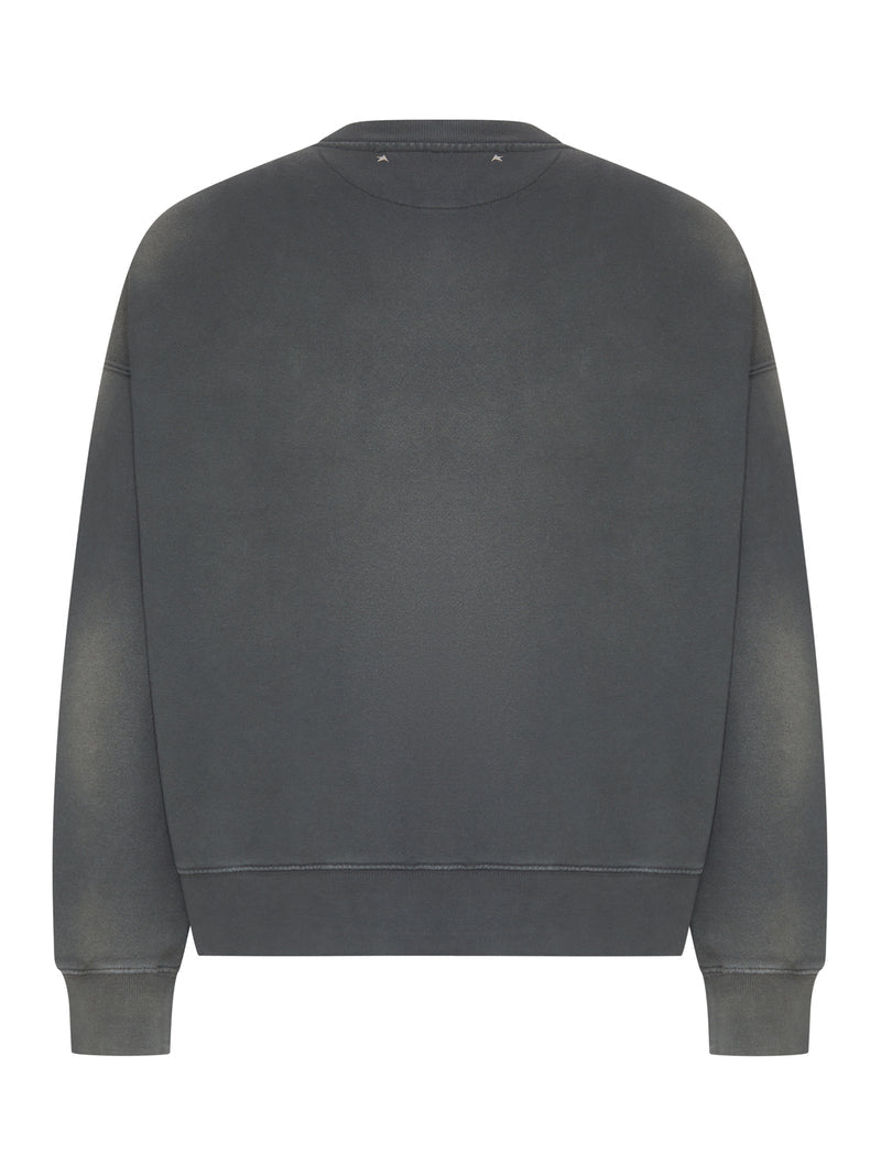 Golden Goose Deluxe Brand Men Crew-Neck Sweatshirt With Front Logo GOLDEN GOOSE